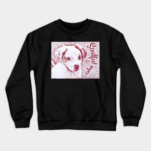 Soulful eyes Brittany Spaniel puppy Crewneck Sweatshirt